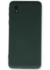 Newface Samsung Galaxy A01 Core Kılıf Nano içi Kadife Silikon - Koyu Yeşil