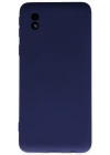 Newface Samsung Galaxy A01 Core Kılıf Nano içi Kadife Silikon - Lacivert