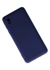 Newface Samsung Galaxy A01 Core Kılıf Nano içi Kadife Silikon - Lacivert