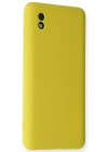 Newface Samsung Galaxy A01 Core Kılıf Nano içi Kadife Silikon - Sarı