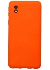 Newface Samsung Galaxy A01 Core Kılıf Nano içi Kadife Silikon - Turuncu