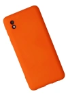 Newface Samsung Galaxy A01 Core Kılıf Nano içi Kadife Silikon - Turuncu