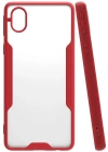Newface Samsung Galaxy A01 Core Kılıf Platin Silikon - Kırmızı