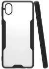 Newface Samsung Galaxy A01 Core Kılıf Platin Silikon - Siyah
