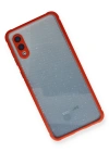 Newface Samsung Galaxy A02 Kılıf Miami Şeffaf Silikon - Kırmızı