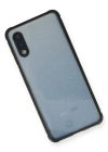 Newface Samsung Galaxy A02 Kılıf Miami Şeffaf Silikon - Siyah