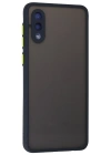 Newface Samsung Galaxy A02 Kılıf Montreal Silikon Kapak - Lacivert