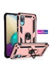 Newface Samsung Galaxy A02 Kılıf Sofya Yüzüklü Silikon Kapak - Rose