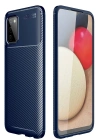 Newface Samsung Galaxy A02S Kılıf Auto Focus Karbon Kapak - Lacivert