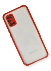 Newface Samsung Galaxy A02S Kılıf Miami Şeffaf Silikon - Kırmızı