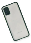 Newface Samsung Galaxy A02S Kılıf Miami Şeffaf Silikon - Koyu Yeşil