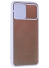 Newface Samsung Galaxy A02S Kılıf Palm Buzlu Kamera Sürgülü Silikon - Lila
