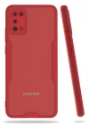 Newface Samsung Galaxy A02S Kılıf Platin Silikon - Kırmızı