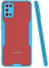 Newface Samsung Galaxy A02S Kılıf Platin Silikon - Mavi