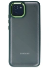 Newface Samsung Galaxy A03 Kılıf Dora Kapak - Haki Yeşil