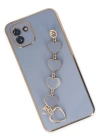 Newface Samsung Galaxy A03 Kılıf Esila Silikon - Gri