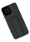 Newface Samsung Galaxy A03 Kılıf Mega Standlı Silikon - Siyah