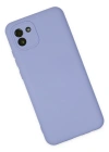 Newface Samsung Galaxy A03 Kılıf Nano içi Kadife Silikon - Lila