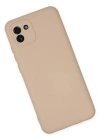 Newface Samsung Galaxy A03 Kılıf Nano içi Kadife Silikon - Pudra