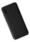 Newface Samsung Galaxy A03 Kılıf Nano içi Kadife Silikon - Siyah