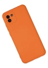 Newface Samsung Galaxy A03 Kılıf Nano içi Kadife Silikon - Turuncu