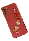Newface Samsung Galaxy A03S Kılıf Esila Silikon - Kırmızı