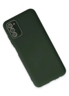 Newface Samsung Galaxy A03S Kılıf Lansman Glass Kapak - Koyu Yeşil