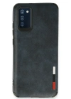 Newface Samsung Galaxy A03S Kılıf Loop Deri Silikon - Lacivert