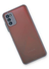 Newface Samsung Galaxy A03S Kılıf Montreal Silikon Kapak - Gri