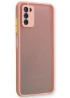 Newface Samsung Galaxy A03S Kılıf Montreal Silikon Kapak - Pembe