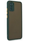 Newface Samsung Galaxy A03S Kılıf Montreal Silikon Kapak - Yeşil