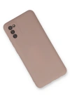 Newface Samsung Galaxy A03S Kılıf Nano içi Kadife Silikon - Pudra