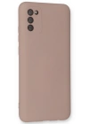 Newface Samsung Galaxy A03S Kılıf Nano içi Kadife Silikon - Pudra