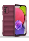Newface Samsung Galaxy A03S Kılıf Optimum Silikon - Bordo