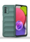 Newface Samsung Galaxy A03S Kılıf Optimum Silikon - Koyu Yeşil