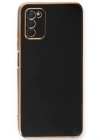 Newface Samsung Galaxy A03S Kılıf Volet Silikon - Siyah