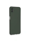 Newface Samsung Galaxy A04 Kılıf Nano içi Kadife Silikon - Koyu Yeşil