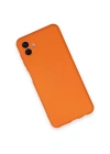Newface Samsung Galaxy A04 Kılıf Nano içi Kadife Silikon - Turuncu