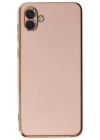 Newface Samsung Galaxy A04 Kılıf Volet Silikon - Pembe