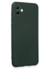 Newface Samsung Galaxy A04E Kılıf First Silikon - Koyu Yeşil