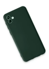 Newface Samsung Galaxy A04E Kılıf First Silikon - Koyu Yeşil