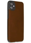 Newface Samsung Galaxy A04E Kılıf Loop Deri Silikon - Kahverengi