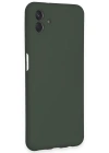 Newface Samsung Galaxy A04E Kılıf Nano içi Kadife Silikon - Koyu Yeşil