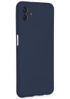 Newface Samsung Galaxy A04E Kılıf Nano içi Kadife Silikon - Lacivert
