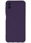Newface Samsung Galaxy A04E Kılıf Nano içi Kadife Silikon - Mor