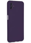 Newface Samsung Galaxy A04E Kılıf Nano içi Kadife Silikon - Mor