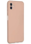 Newface Samsung Galaxy A04E Kılıf Nano içi Kadife Silikon - Pudra