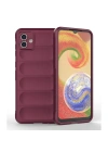 Newface Samsung Galaxy A04E Kılıf Optimum Silikon - Bordo
