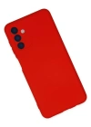 Newface Samsung Galaxy A04S Kılıf Nano içi Kadife Silikon - Kırmızı