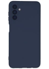 Newface Samsung Galaxy A04S Kılıf Nano içi Kadife Silikon - Lacivert